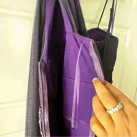 ZAHARAS VIOLET PURPLE GOWN SILVER SEQUINS SIZE 2 - Picture 3 of 8